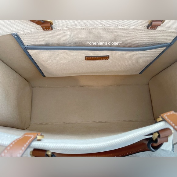 🔥🌈HP🎉NeW! Tory Burch Blake Canvas Jumbo Tote + Wallet + Card case - Picture 7 of 13